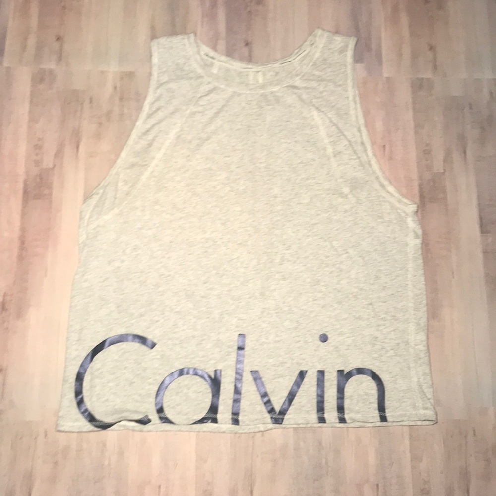 Calvin Klein Heather Grey Workout Tank Top